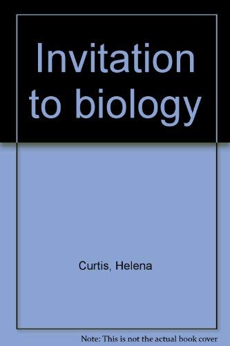 Imagen de archivo de Invitation to biology a la venta por Irish Booksellers