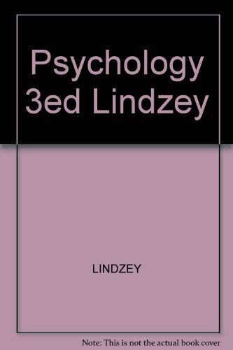 Psychology (9780879013615) by Lindzey, Gardner; Thompson, Richard; Spring, Bonnie