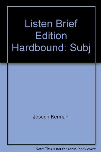 Stock image for Listen Brief Edition Hardbound: Subj for sale by SecondSale