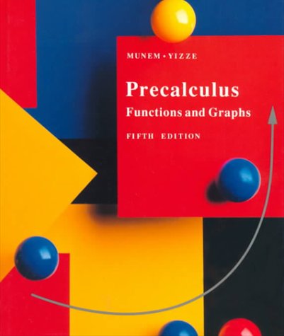 9780879014186: Precalculus: Functions and Graphs, Fifth Edition