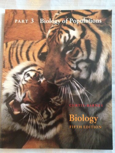 Imagen de archivo de Biology, 5th Edition- Part 3 , Biology of Populations a la venta por Wonder Book