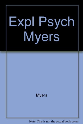 Stock image for Study Guide to Accompany David G. Myers Exploring Psychology for sale by HPB-Red