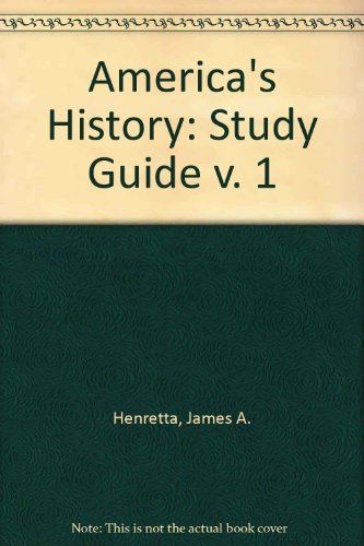 9780879016531: Study Guide (v. 1) (America's History)