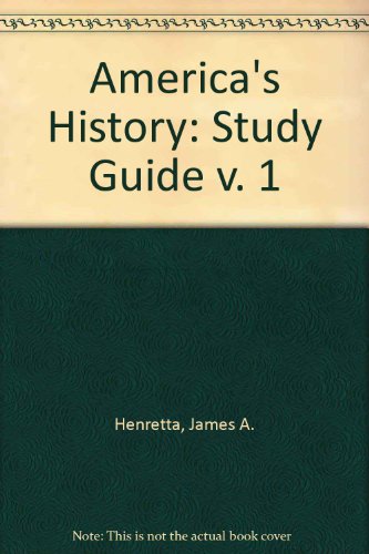 Stock image for Study Guide Vol 1 T/A Amer. Hi: Psy 3/E for sale by HPB-Red