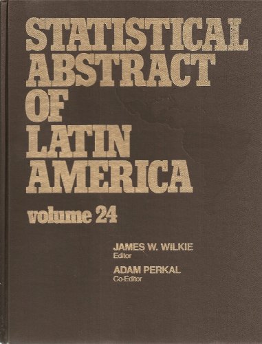 Stock image for Statistical Abstract of Latin America for sale by Better World Books