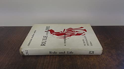 Beispielbild fr Rule and Life: An Interdisciplinary Symposium (Cistercian Studies Series 12) zum Verkauf von Vivarium, LLC