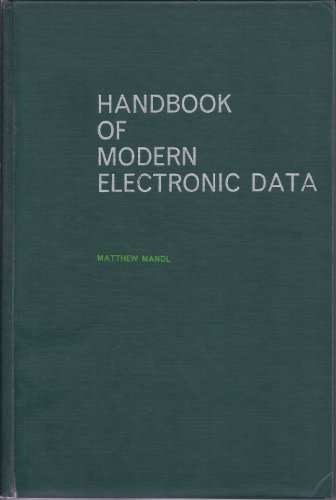 Beispielbild fr Handbook of modern electronic data zum Verkauf von Wonder Book