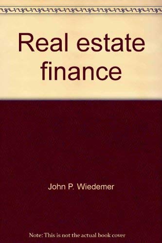 Stock image for Real estate finance for sale by HPB-Red