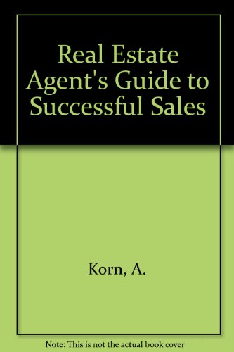 Stock image for A real estate agent's guide to successful sales and listings for sale by Wonder Book