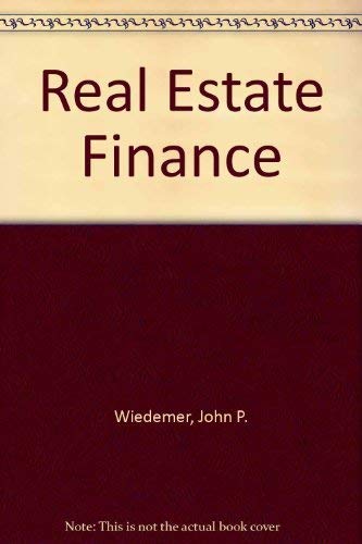 Beispielbild fr Real Estate Finance zum Verkauf von Better World Books