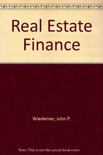 Stock image for Real Estate Finance for sale by Better World Books