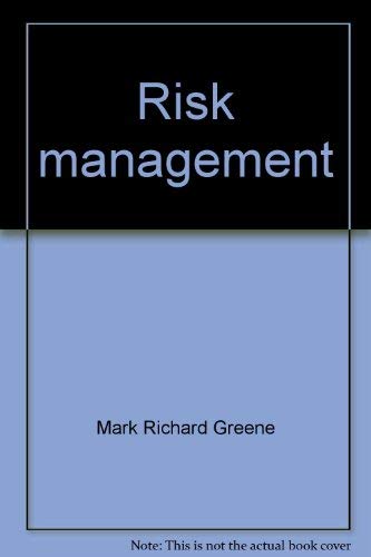 Stock image for Risk Management : Text and Cases for sale by Better World Books