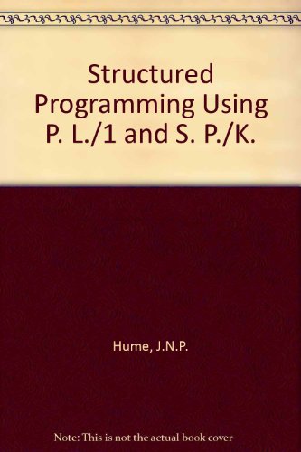 Imagen de archivo de Structured programming using PL/1 and SP/k a la venta por BookScene