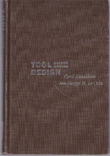 Beispielbild fr Tool Design zum Verkauf von Better World Books