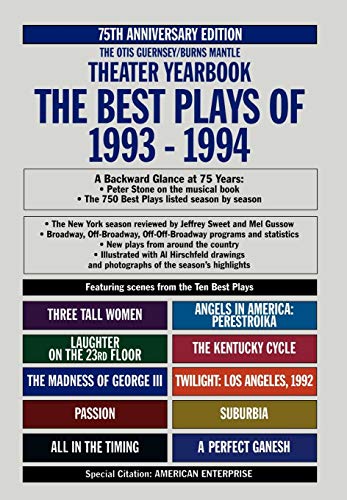 Beispielbild fr Best Plays of 1993-1994 zum Verkauf von Better World Books