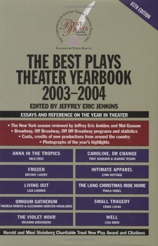 Beispielbild fr The Best Plays Theater Yearbook 2003-2004 zum Verkauf von Better World Books