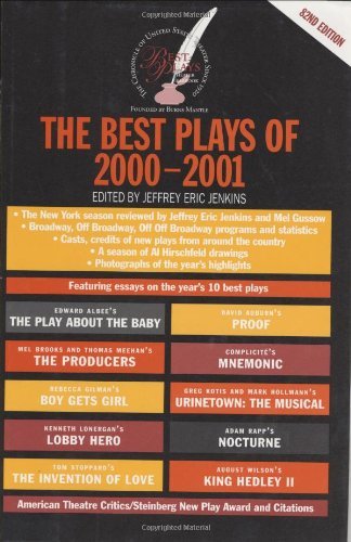 Stock image for The Best Plays of 2000-2001: The Otis Guernsey/Burns Mantle Theatre Yearbook for sale by ThriftBooks-Dallas