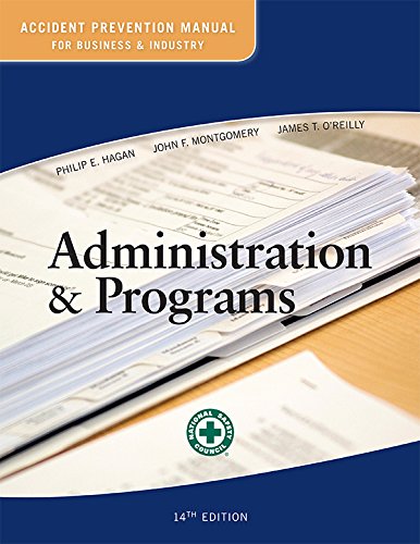 9780879123215: Accident Prevention Manual for Business and Industry: Administration & Programs 14ed by National Safety Council (2015-05-01)