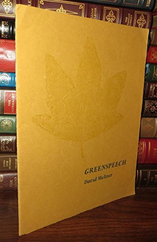 Greenspeech (9780879220266) by Meltzer, David