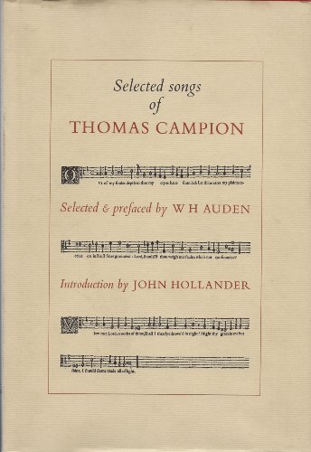 Beispielbild fr Selected Songs of Thomas Campion zum Verkauf von Magus Books Seattle