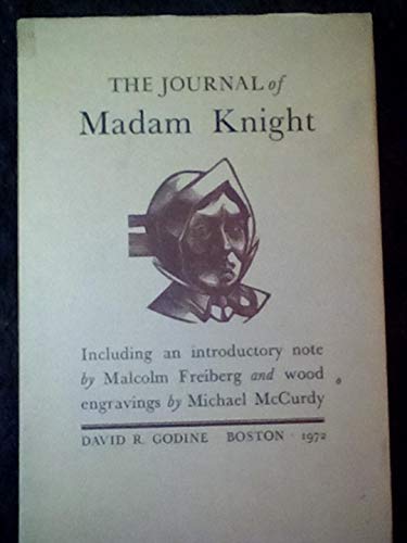 Beispielbild fr The journal of Madam Knight, zum Verkauf von Books of the Smoky Mountains