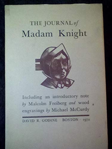 9780879230449: The journal of Madam Knight,