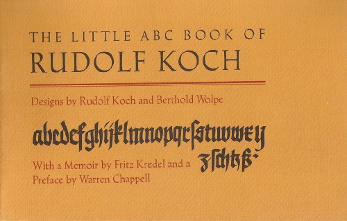 9780879232955: Little ABC Book Rudolf Koch