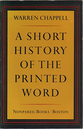 9780879233129: A Short History of the Printed Word