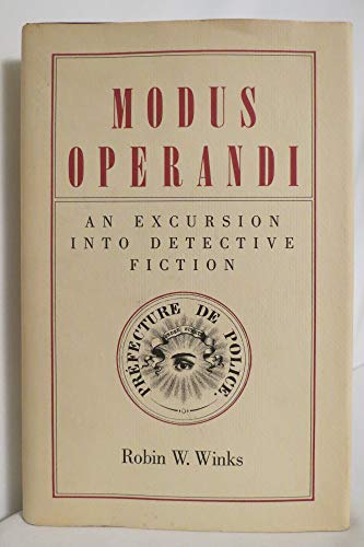 Imagen de archivo de Modus Operandi : An Excursion into Detective Fiction a la venta por Better World Books