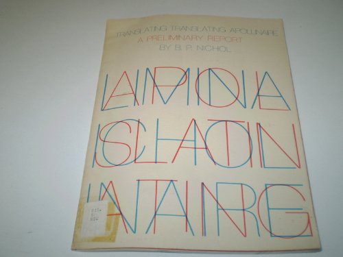 9780879240318: Translating Translating Apollinaire