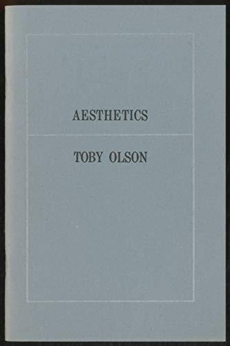 Imagen de archivo de Aesthetics a la venta por Montclair Book Center