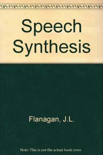 Imagen de archivo de Speech synthesis, (Benchmark papers in acoustics) a la venta por HPB-Red