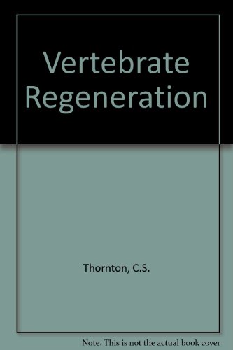 Imagen de archivo de Vertebrate regeneration (Benchmark papers in biological concepts) a la venta por K & L KICKIN'  BOOKS