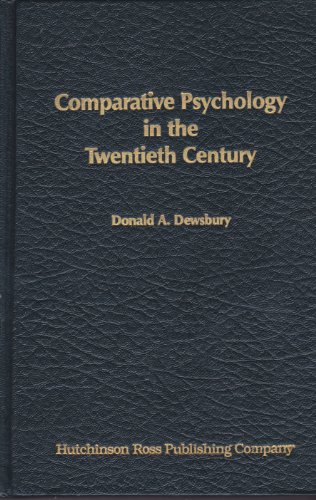 Stock image for Comparative Psychology in the Twentieth Century for sale by Lawrence Jones Books