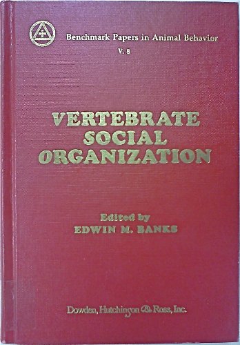 Imagen de archivo de Vertebrate Social Organization a la venta por Better World Books