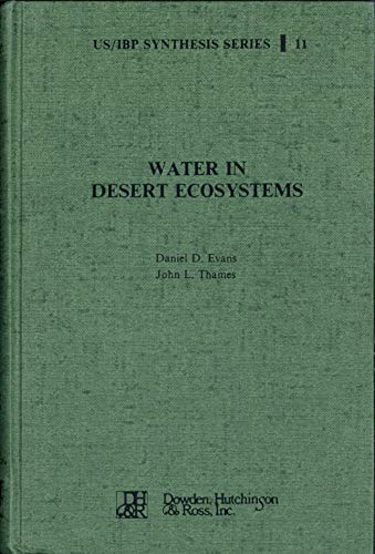 Imagen de archivo de Water in Desert Ecosystems (US/IBP synthesis series 11) a la venta por Zubal-Books, Since 1961