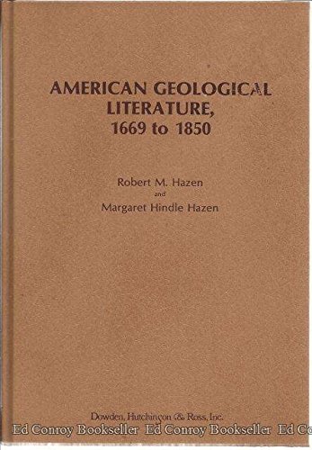 Beispielbild fr American Geological Literature, 1669 to 1850 zum Verkauf von Anybook.com