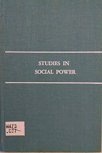Imagen de archivo de Studies in Social Power a la venta por thebookforest.com