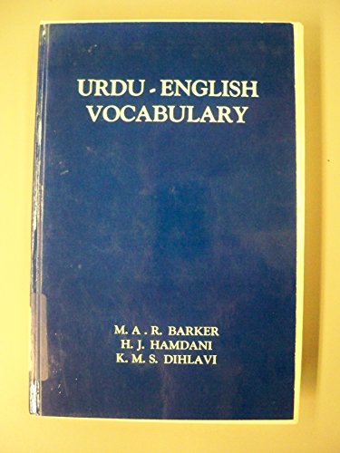 Stock image for Urdu-English Vocabulary: Students Pronouncing Dictionary (Spoken Language Series) for sale by Ergodebooks