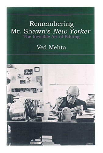 Stock image for Remembering Mr. Shawn's New Yorker: The Invisible Art of Editing (Continents of Exile) for sale by HPB-Ruby