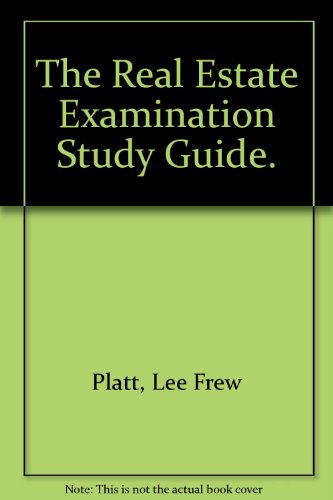 9780879533076: The Real Estate Examination Study Guide.