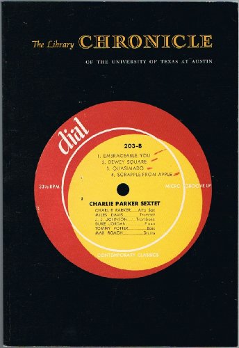 

The Library Chronicle of the University of Texas at Austin: Volume 24, Numbers 1/2