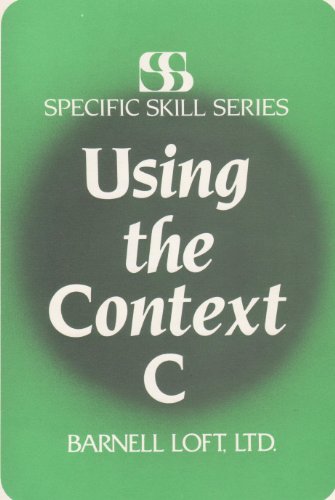 Imagen de archivo de Using the Context C a la venta por Reliant Bookstore