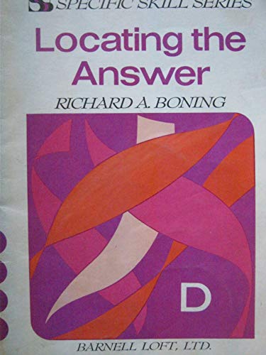 Stock image for Specific Skill Series LOCATING THE ANSWER Booklet D for sale by Reliant Bookstore