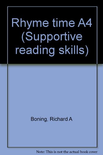 Rhyme time A4 (Supportive reading skills) (9780879661533) by Boning, Richard A