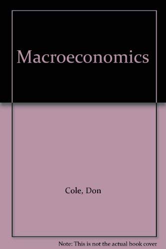 Beispielbild fr Macroeconomics zum Verkauf von Irish Booksellers