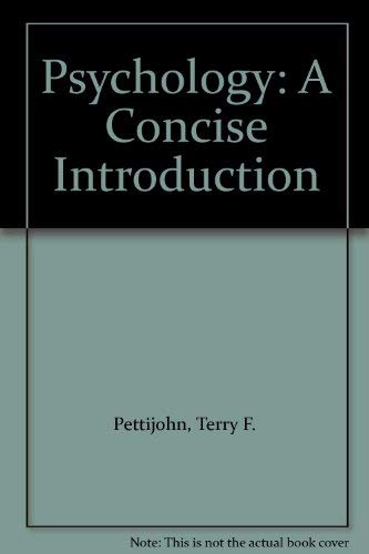 9780879677510: Psychology: A Concise Introduction