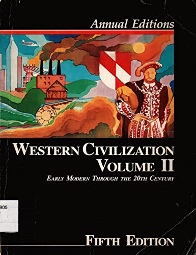 9780879677800: Western Civilization: Early Modern Through the 20th Century (Annual Editions: Western Civilization)