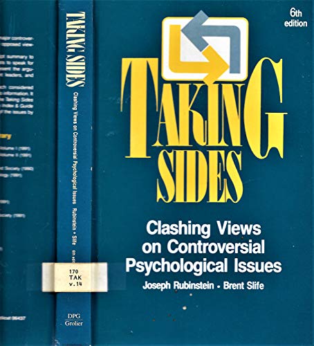 Imagen de archivo de Taking Sides: Clashing Views on Controversial Psychological Issues, 6th edition a la venta por BookDepart