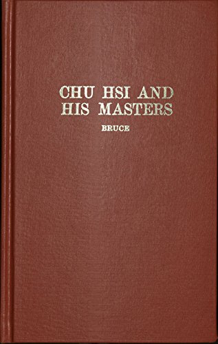 9780879680787: Chu Hsi and His Masters. An Introduction to Chu Hsi and the Sung School of Chinese Philosophy